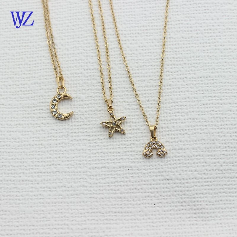 Fashion Wholesale/Supplier Jewelry Necklace with 24K Gold Stainless Steel Titanium Steell and Customizable Logo