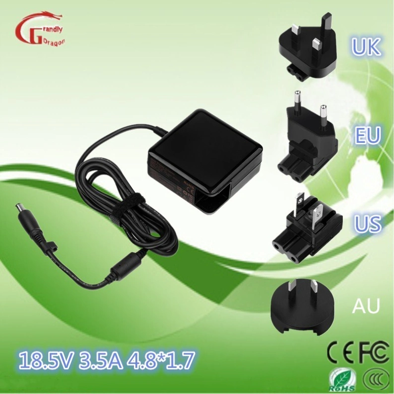 HP 65W 18.5V 3.5A Square Shape AC DC Power Adaptors Power Supply