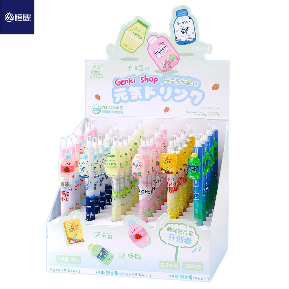 Children Fashion Stationery Cartoon Erasable Gel Pen