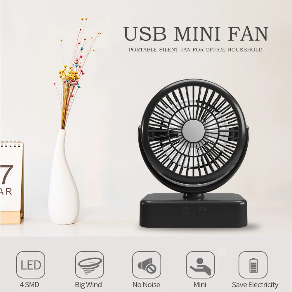 Portable Battery Camping Fan with LED Lantern