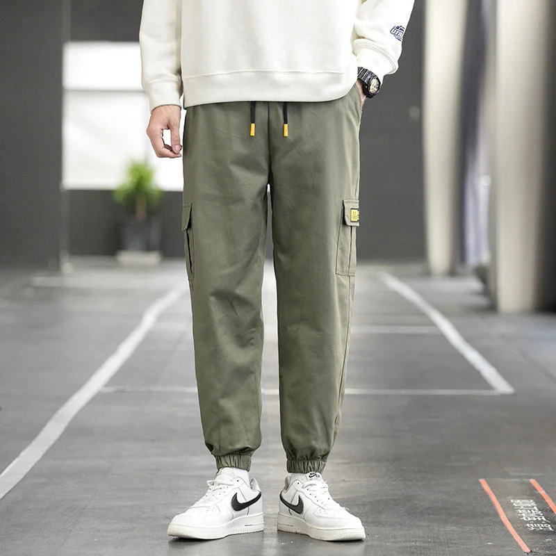 Spring Autumn New Design Fashion High quality/High cost performance  Casual Cotton Side Large Pockets Men&prime; S Pants
