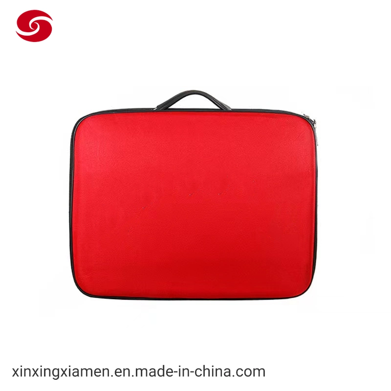 Red Customized Logo Emergency Kit Storage Tool Bag Case for Fire Fighters