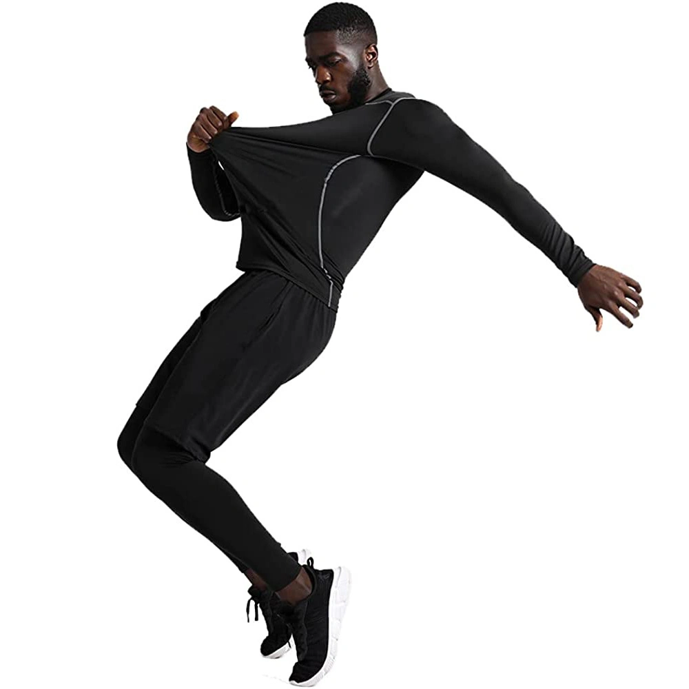 Fitness Suit Men Wearing Tight Sportswear Basketball Bottoming Training Pants Running Fast Dry Compression Pants