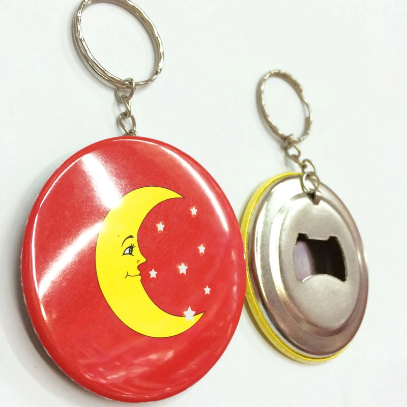 58mm Round Badge Opener Keyring with Logo