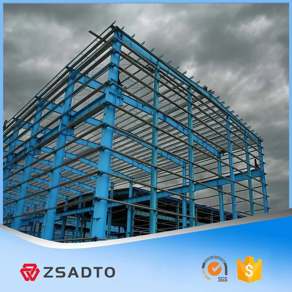 Prefabricated Light Steel Frame Construction Structure for Workshop, Chicken Poultry Farm House