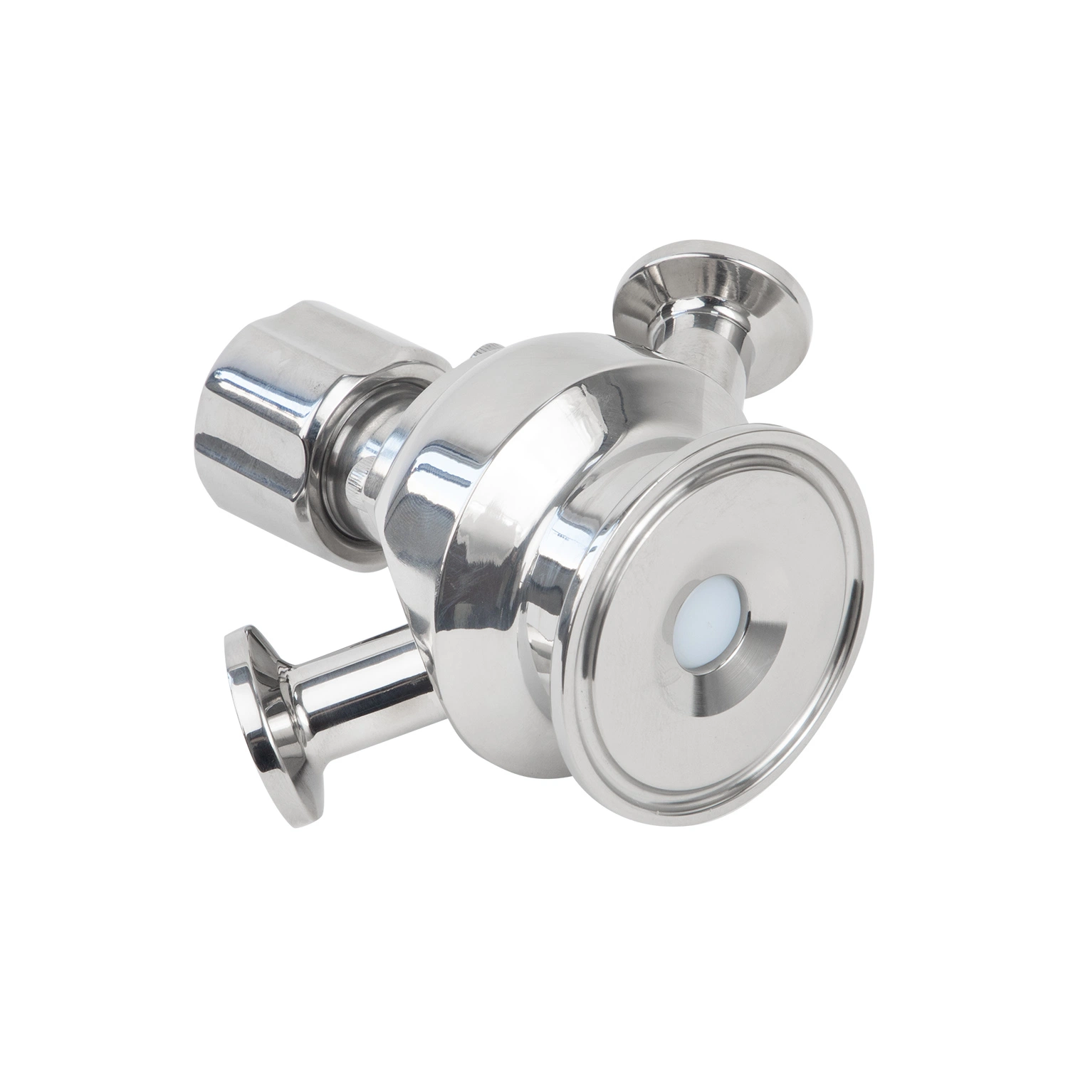 Stainless Steel Sanitary Sterile Hygienic Manual Sample Valve with Double Sampling Port