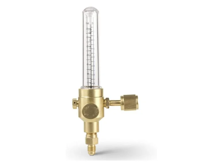 Indicador de flujo de nitrógeno 1/4" de entrada y salida de los brillos de la SAE 50psi