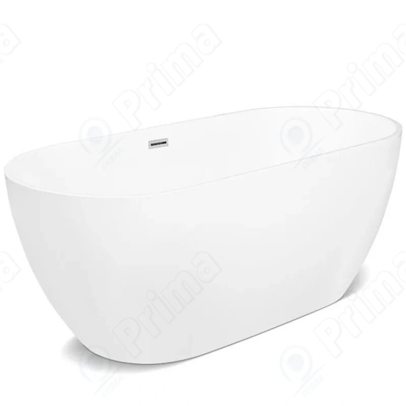 Small Size Matt Solid Surface Freestanding Bathtub Pedestal Bathtub