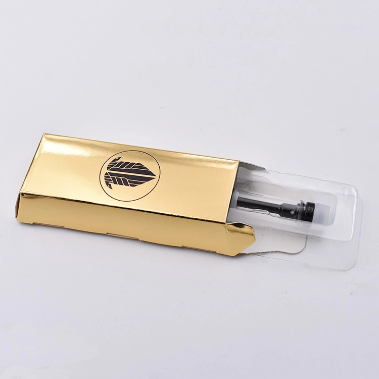 Desechables envases personalizados Cartucho Vape cuadro Barra de oro