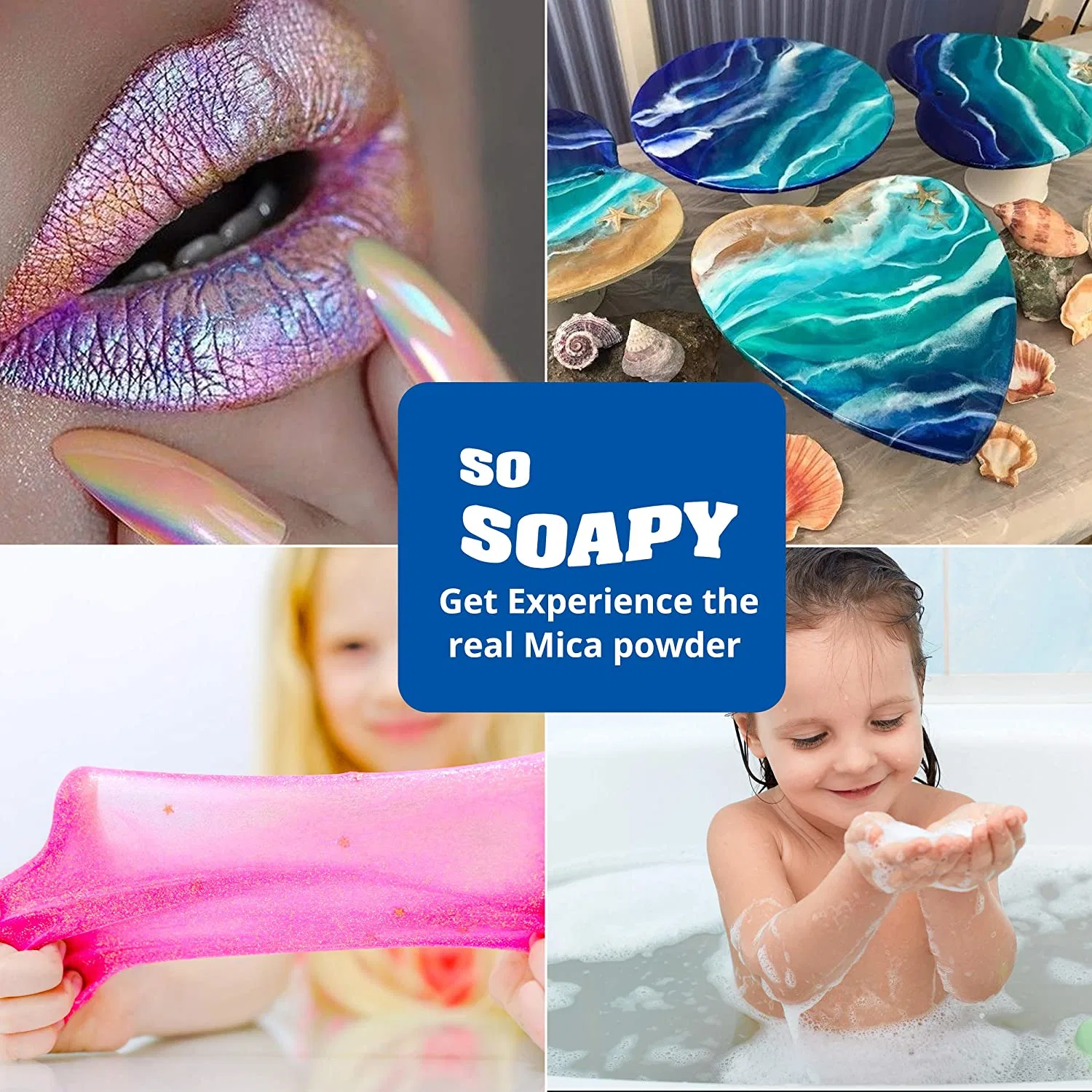 Mica Powder Pigment Mica Powder Cosmetic Grade Mica Powder Set Mica Powder for Epoxy Resin Craft Candle