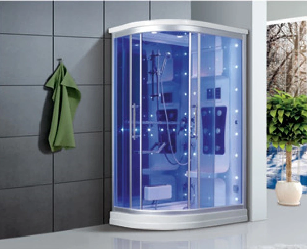 3 Person with Transom Windows Shower Wet Steam Room Steamroom