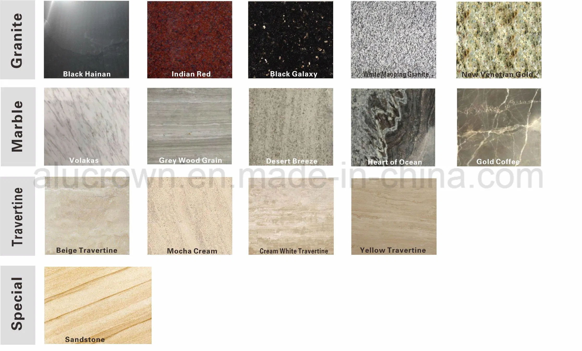 Rich Stone Marble/Granite Composite Backed with Aluminum Honeycomb Panels