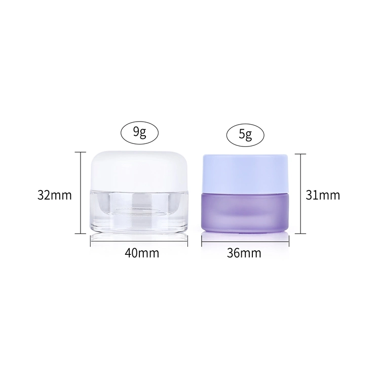 Custom 5g 9g Dry Flower Child Resistant Glass Jar Round Flower Storage Childproof Cap Jar Glass Jars