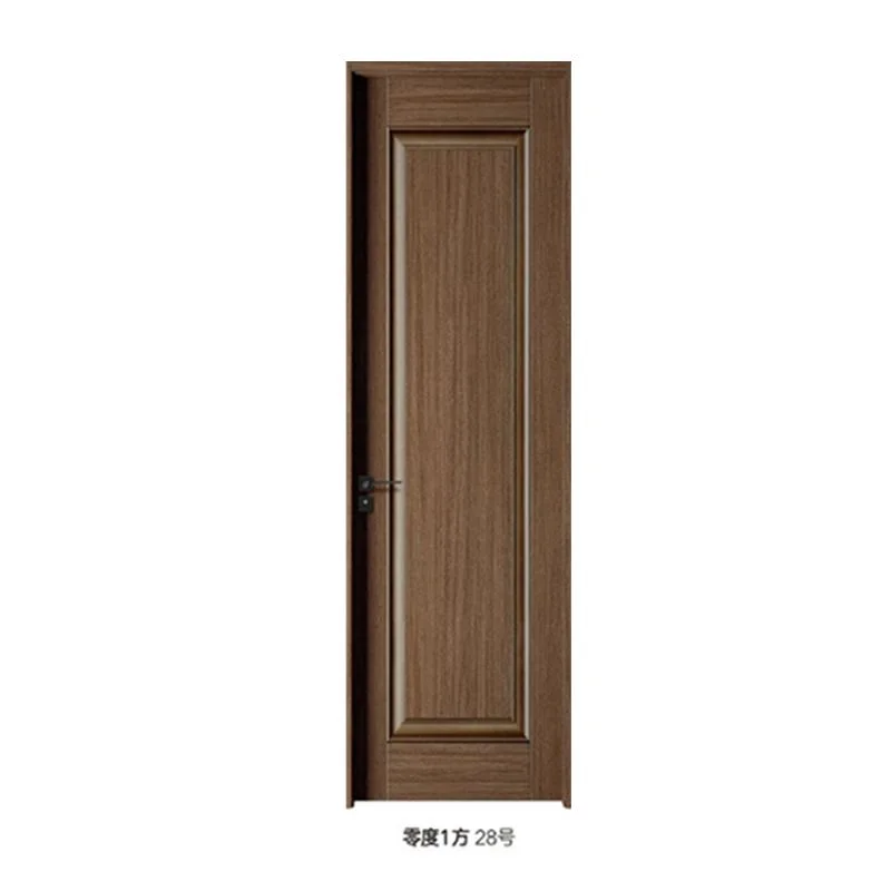 Puerta de madera moderna y sencilla, puerta de MDF, puerta de melamina, puerta de PVC