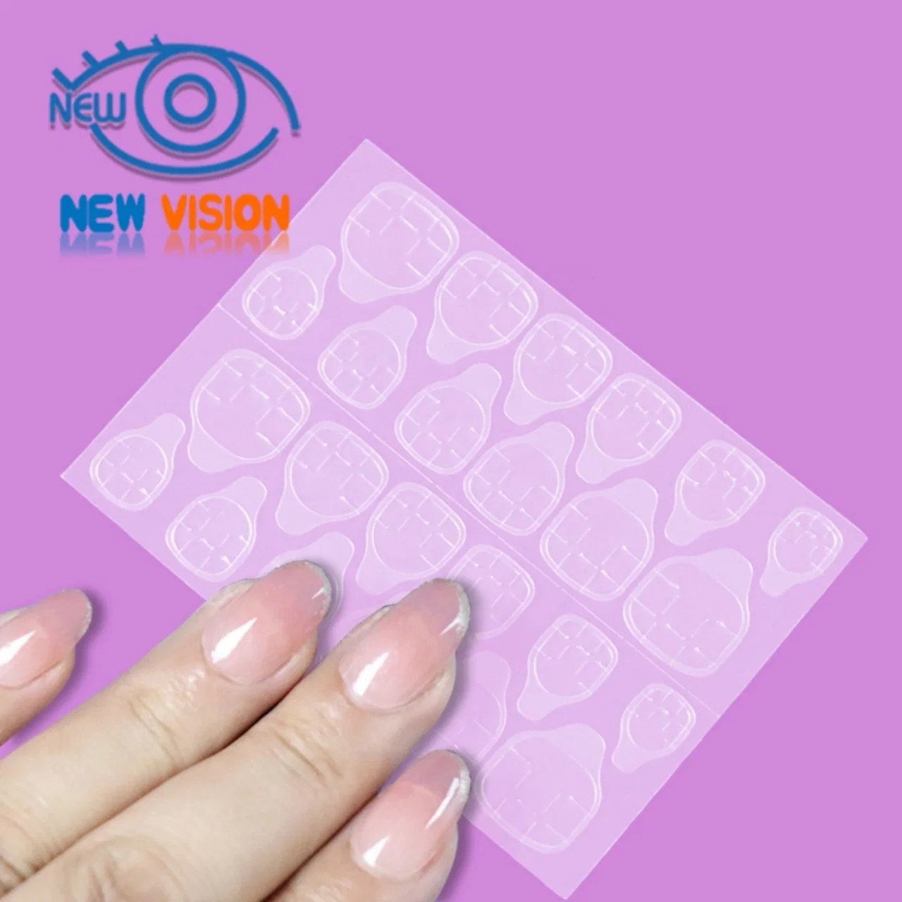 Double Sides Nail Glue Sticker Fingernails Nail Glue Jelly Gel Tape Adhesive Tabs Transparent Flexible Fake Nails Tips