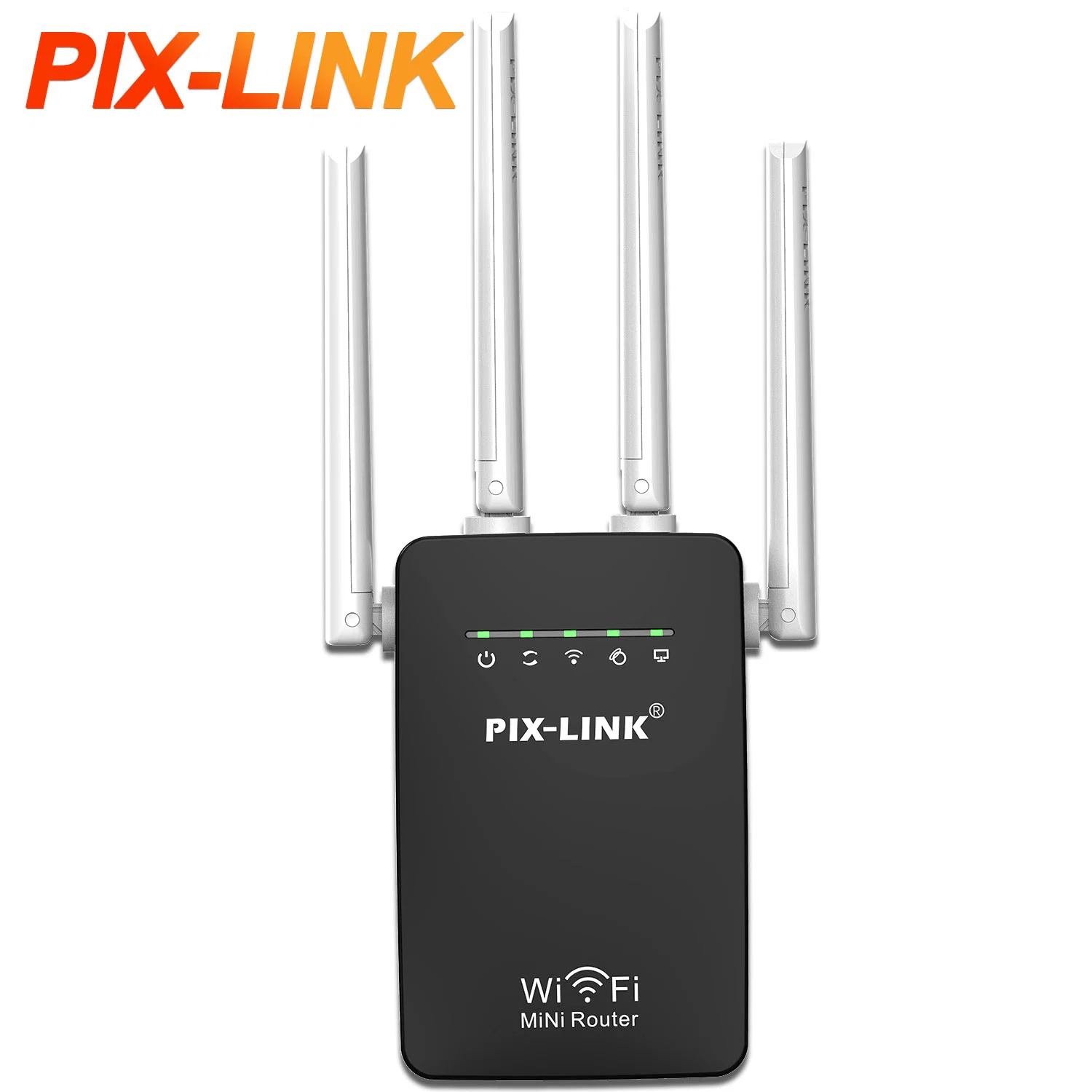 300Mbps WiFi Repeater 2.4GHz Wi-Fi Signal Extender 802.11b/G/N Wps High Gain Antennas Repeteur Rout Booster