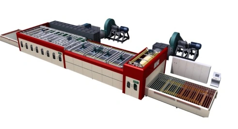 Horno de temperatura de vidrio plano y de curva