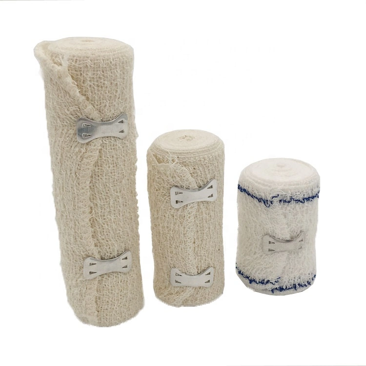 Wholesale/Supplier Disposable Medical Supplies Elastic 100% Pure Cotton Crepe Bandages with CE&ISO