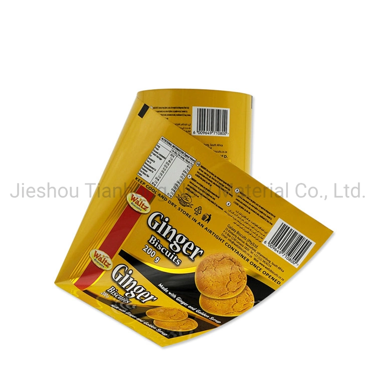 Custom Printing Lamination Stretch Film Plastic Potato Chips/Biscuit Packaging Film Roll