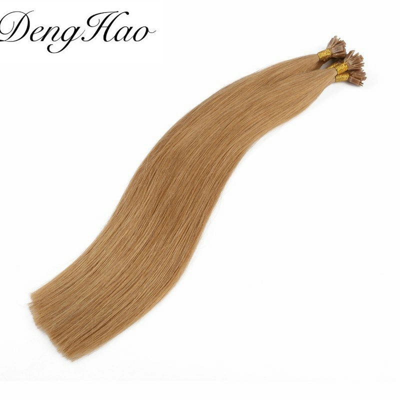 Denghao Hair Extension Prebonded Indian Flat-Tip Haar