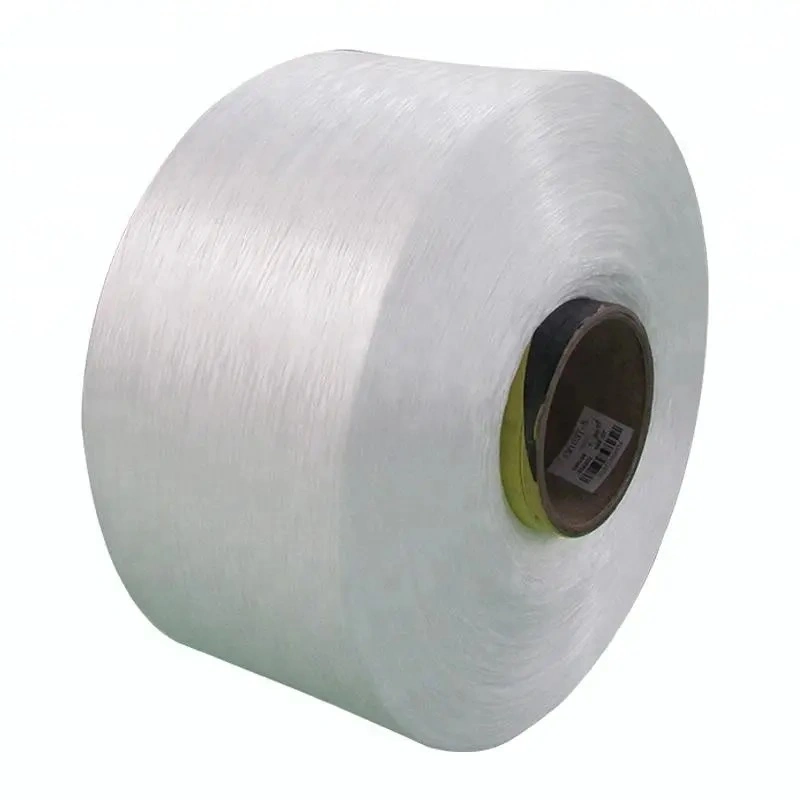 Competitive Price White 100% Polyester Cationic Yarn POY 75D/48f
