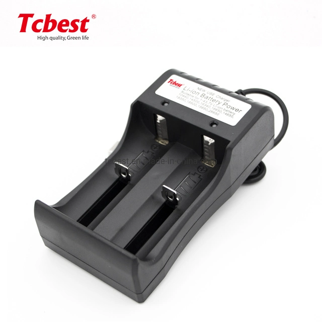 OEM 2 Slots 1.2V AA AAA Intelligent Portable Battery Charger Use for Recharger 3.2V 3.7V 18650 Battery Charger for Li-ion Battery