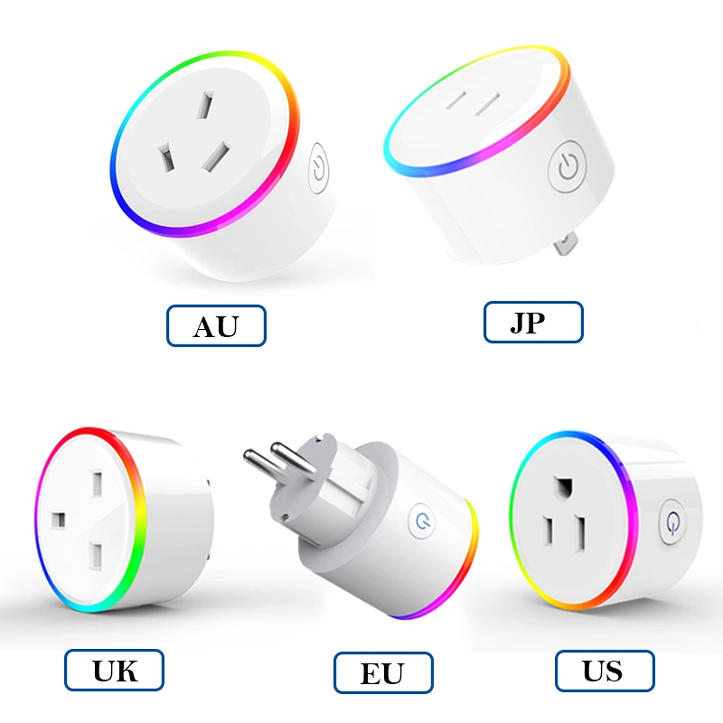 RGB Scene Light Outlet Au/Japan/UK/EU/Us with LED Indicator Home Smart Sockets