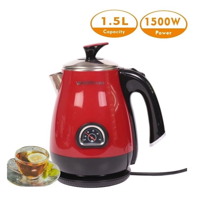 Electrical Kettle with Thermometer to Display Water Temperature to Brew Hot Tea and Coffee