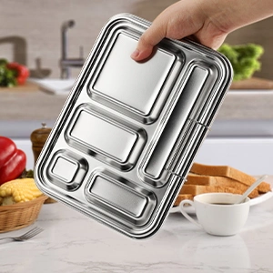 Aohea Stainless Steel Food Container Box Camping Dishwasher Safe Bento Box