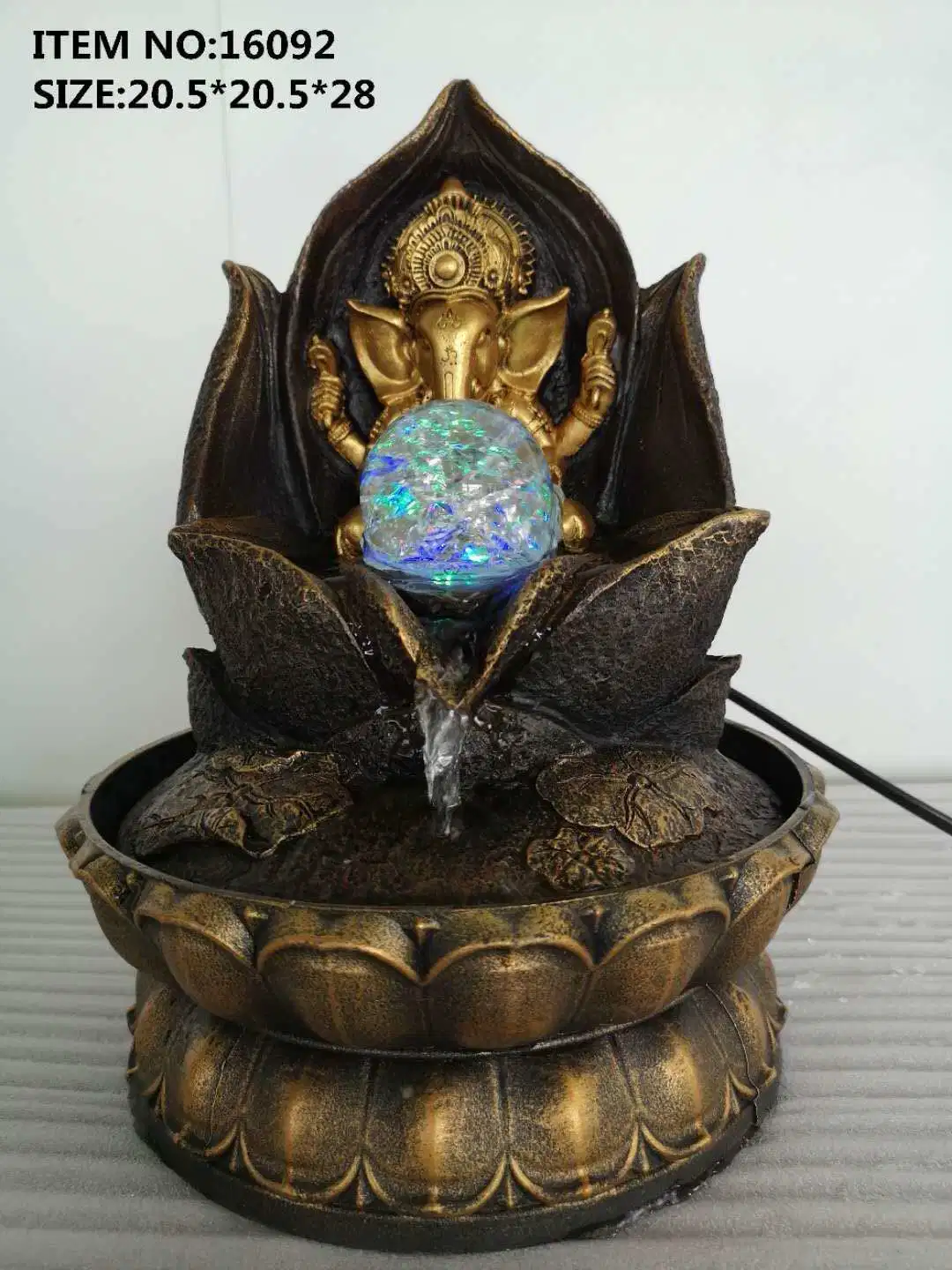 Southeast Asia Thailand Buddha Waterscape Crafts Creative Resin Fountain Running Water Products Manufacturers Direct