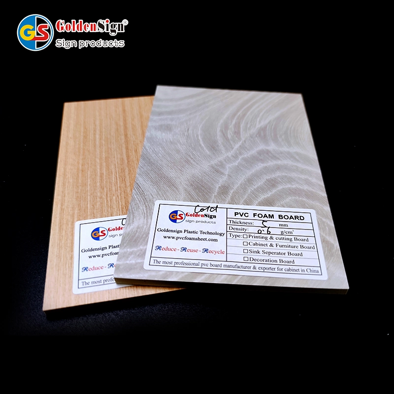 Wood Grain PVC Sheet Laminated PVC Foam Board