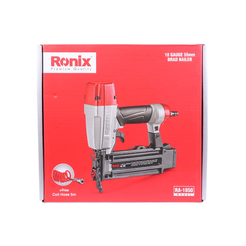 Modelo Ronix Ra-1850 Mini Portable Elevadores pneumáticos pistola de pregos Nailer Ar grampeador