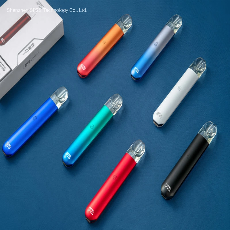 En Stock estilo pluma Atomizer Pod Sp2s Vape Aguamarina Ecig Primavera II E-cigarrillo Vape