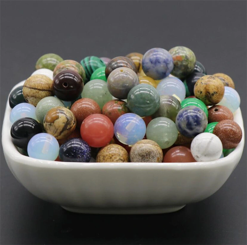 Crystal Agate Semi-Precious Stone Bagel Colorful Nostalgic Circle Jewelry Accessories Loose Beads