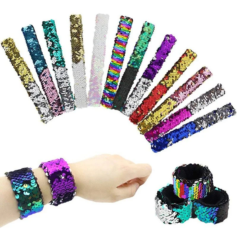 Hot Sale New Professional Design Pearl Wrist Gillter Customized Logo LED Wristband