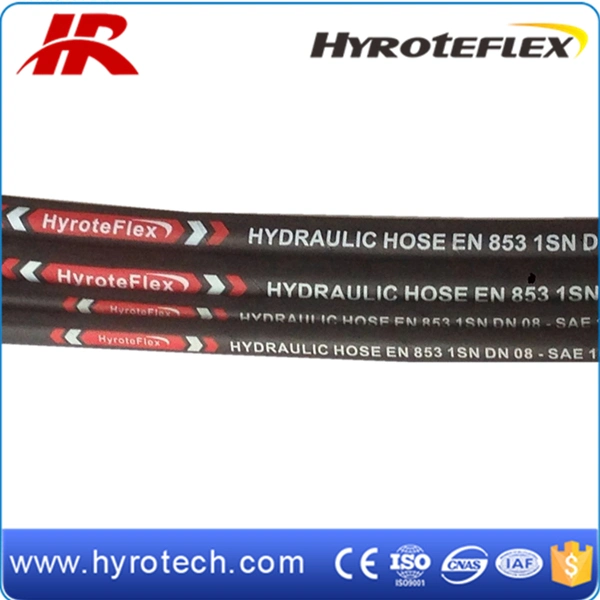 3/8 Inch High Pressure Hydraulic One Steel Braid Oil Resistant Rubber Hose SAE 100r1