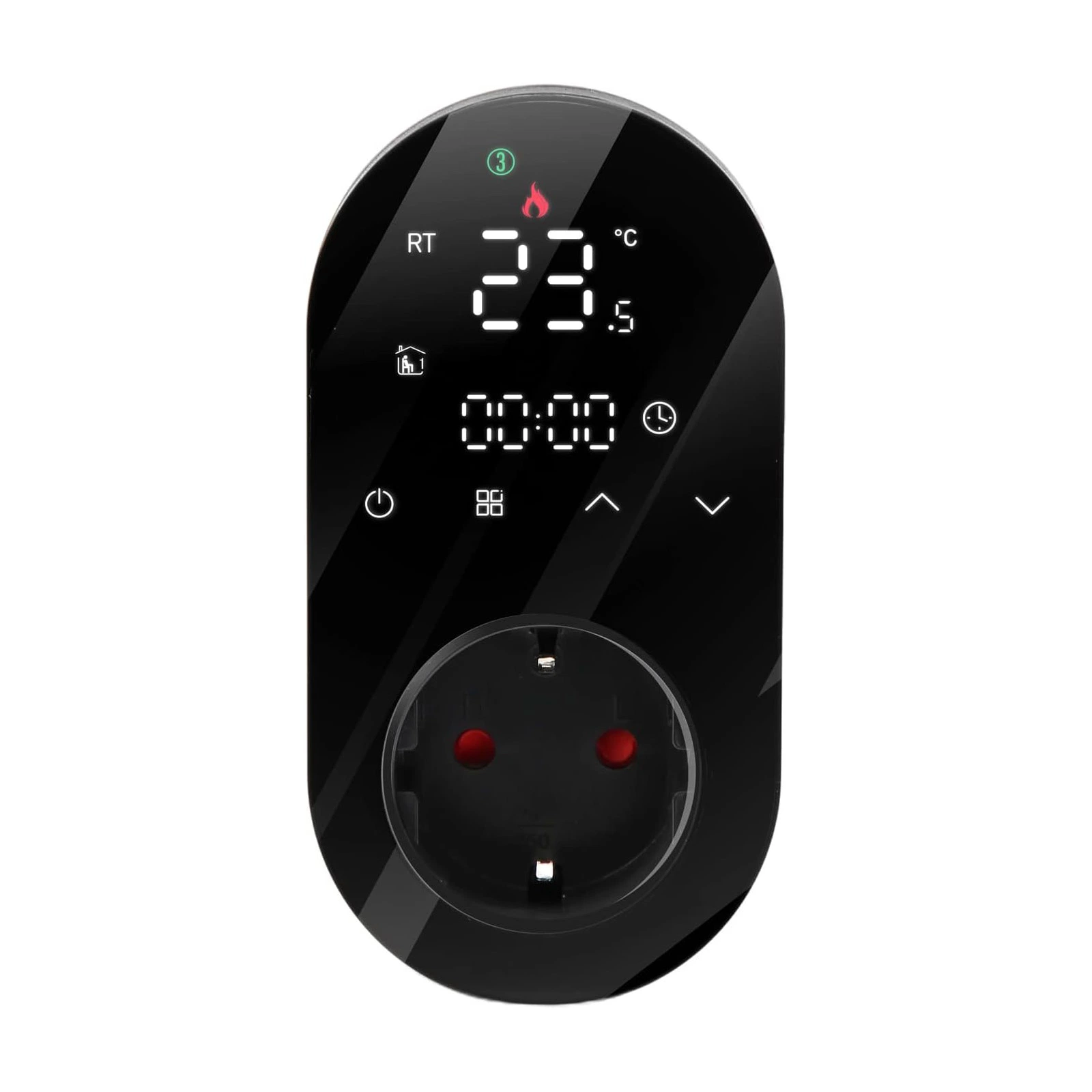 EU UK Us 16A WiFi Digital Thermostat Outlet Plug APP Control Socket Temperature Controller with Touch Button