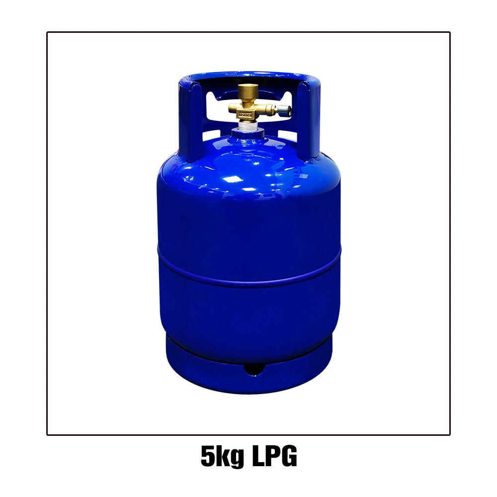 3kg 5kg 6kg 10kg 12.5kg 15kg 50kg Portable Refilling Steel LPG Gas Cylinder for Kitchen Cooking