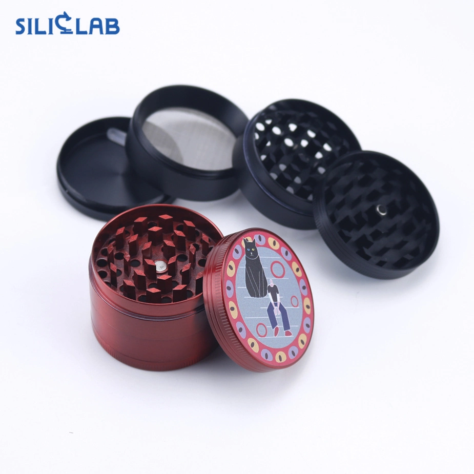 Printed Metal Herb Grinder Smoking Accessories