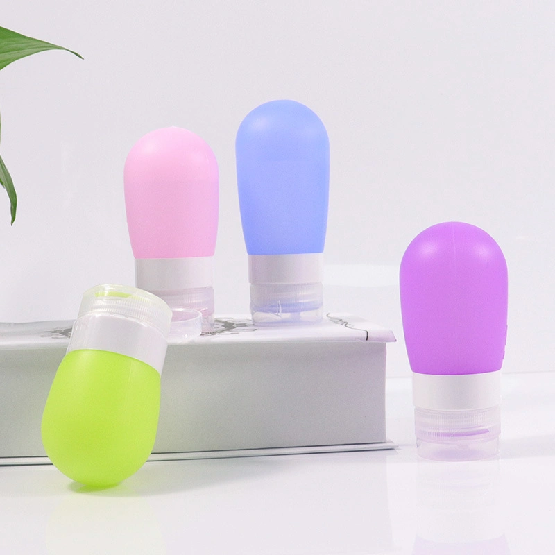 38/60/80ml Portable Reusable Silicon Mini Shampoo Can Bottle Container Travel Use