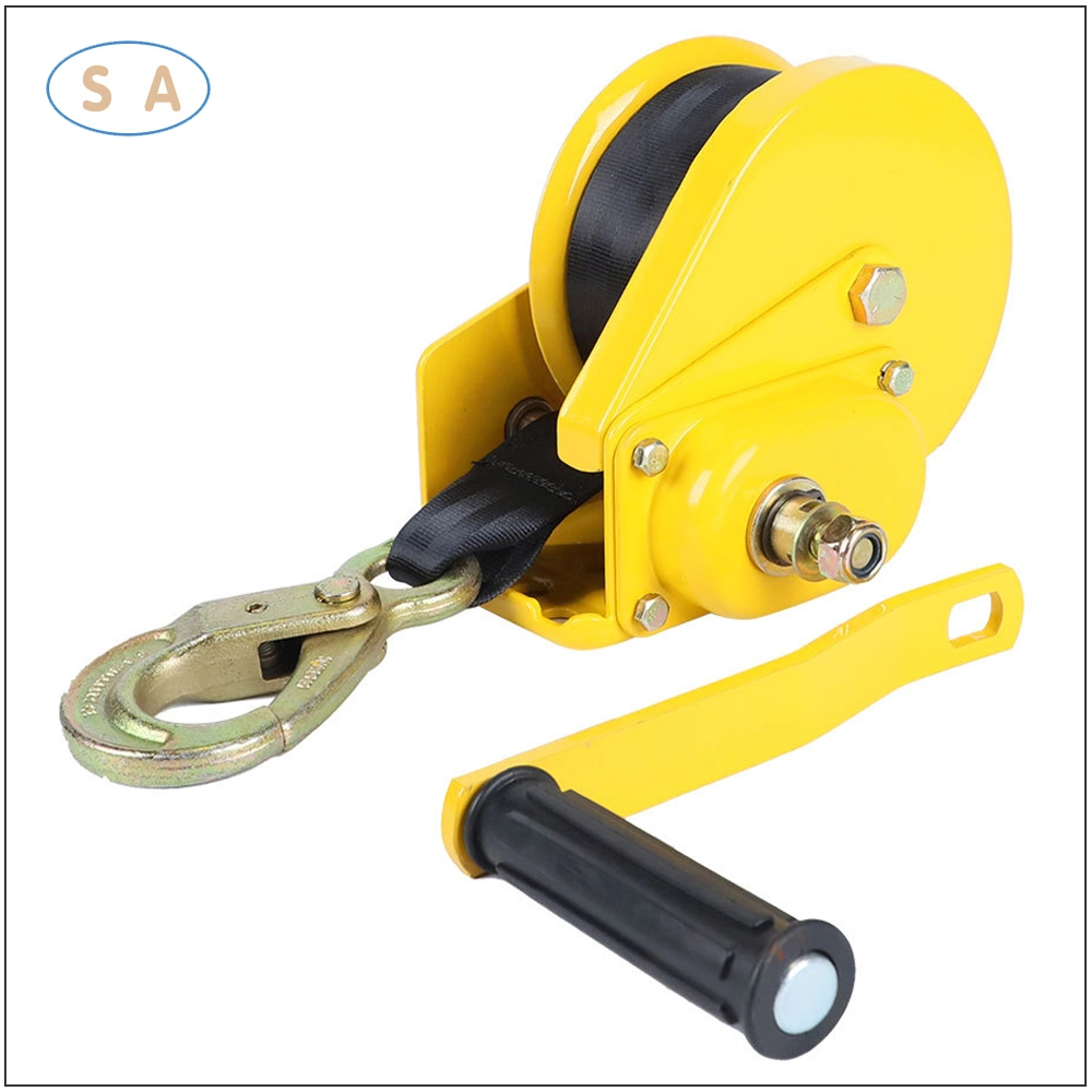 Manual Towing Hand Lashing Winch for Boat Trailer with Safety Hook