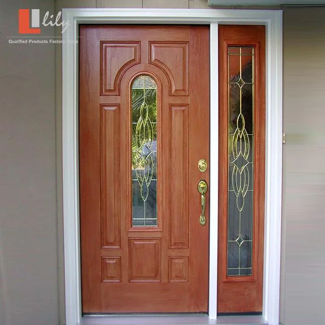 Hot Sale Factory Price Modern Design Villa Fiberglass Main WPC Plastic Composite Door Entry Door