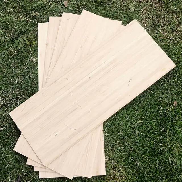 1/16" Single Ply vertical Bambú Chapa para tablas de Longboard, tablas de surf, tablas de snowboard, pistas de esquí, Wakeboards, Kiteboards, Suprards, Thin Bamboo Ply Ply