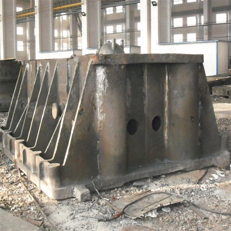 Heavy Duty Extrusion Press Machine Beam Parts Frame Housing Steel Iron Sand Casting Component