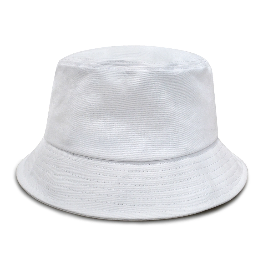 Wholesale/Supplier 100%Cotton White Bucket Caps Custom Embroidery Fisher Hats Wholesale/Supplier Bucket Hats