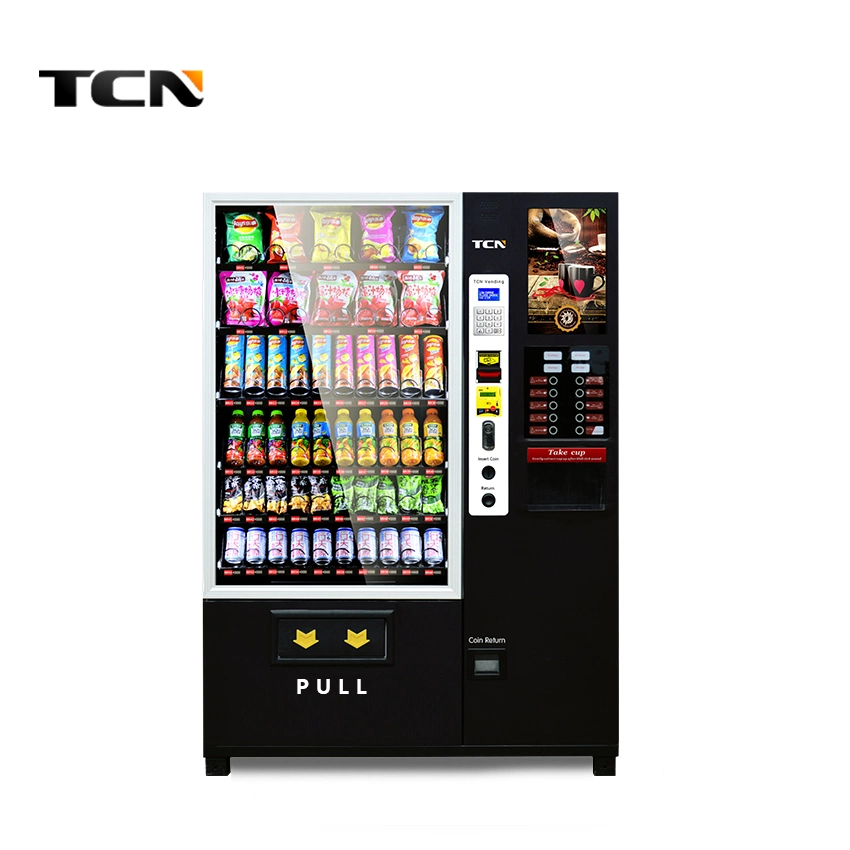 Hot Sell Black Color Multi-Function Drinks and Coffee Vending Machine