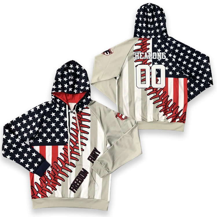 Wholesale Sportswear High Quality Cotton Fleece Custom Baseball Uniform Sweater Hoodie Matching Set