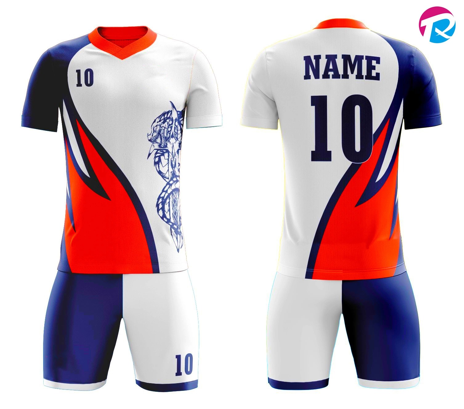 Custom Comfortable Men Soccer Uniform OEM Soccer Sport Uniform Set for Men's Sublimation Soccer Uniform