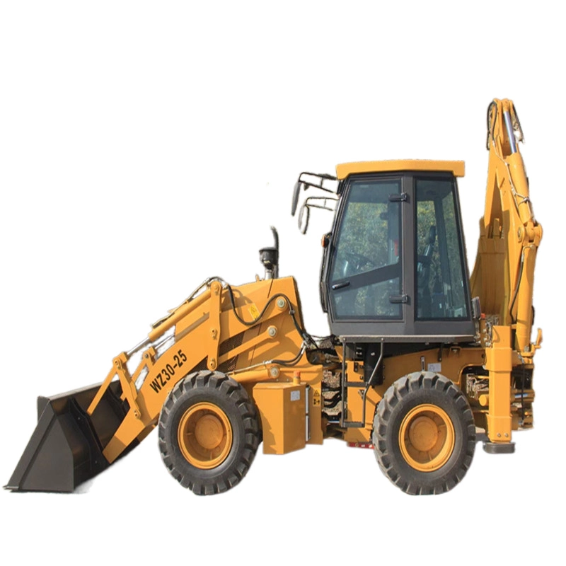 New Designed Front Loader Rear Backhoe Machine with Lifting Capacity 2500kg Rear Bucket Capacity 0.3m3