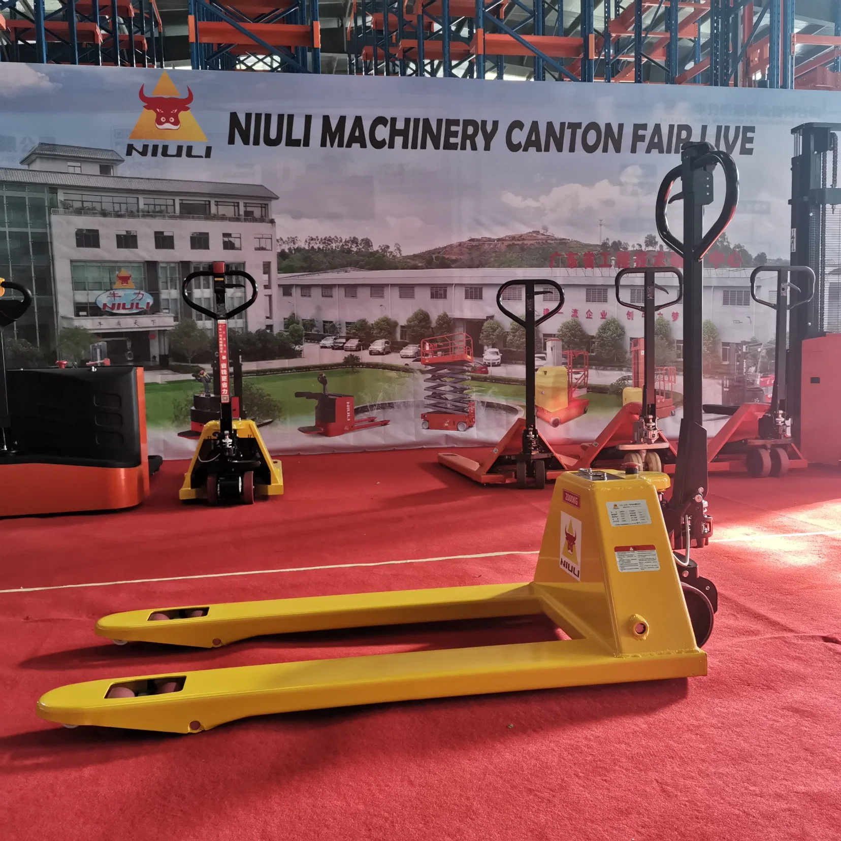 Niuli Lithium Powered Semi Pallet Truck 1.5t Power Pallet Jack